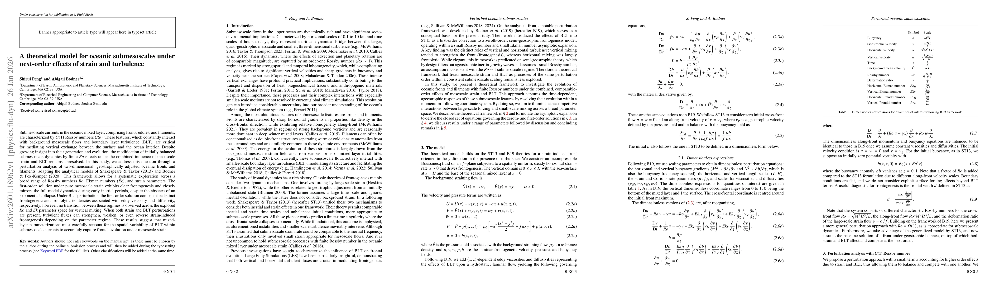 Thumbnail for A theoretical model for oceanic submesoscales under next-order effects of strain and turbulence