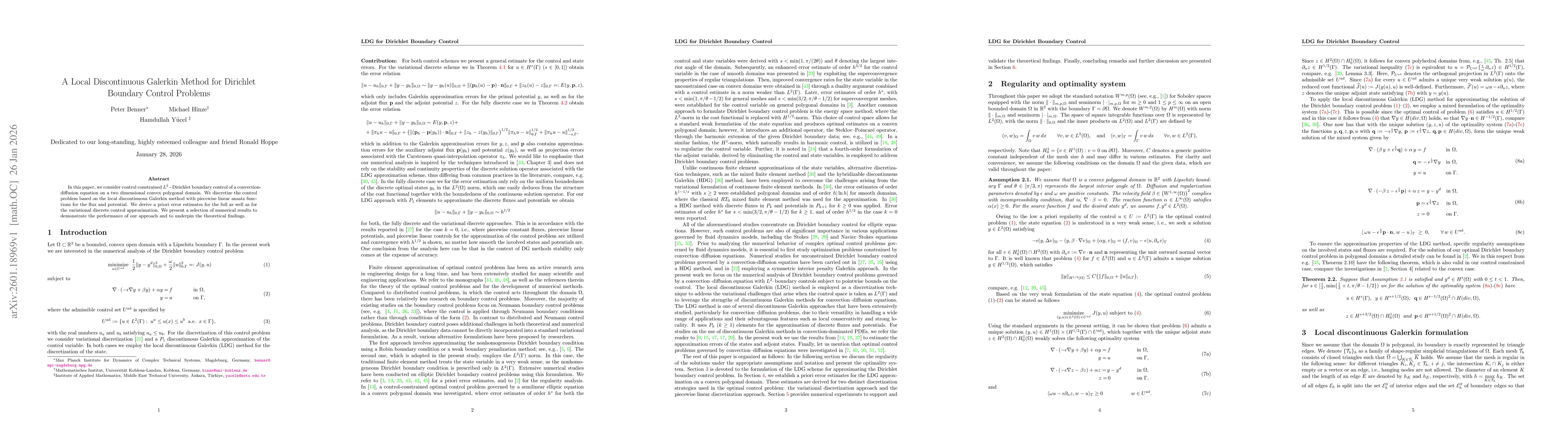 Thumbnail for A Local Discontinuous Galerkin Method for Dirichlet Boundary Control Problems