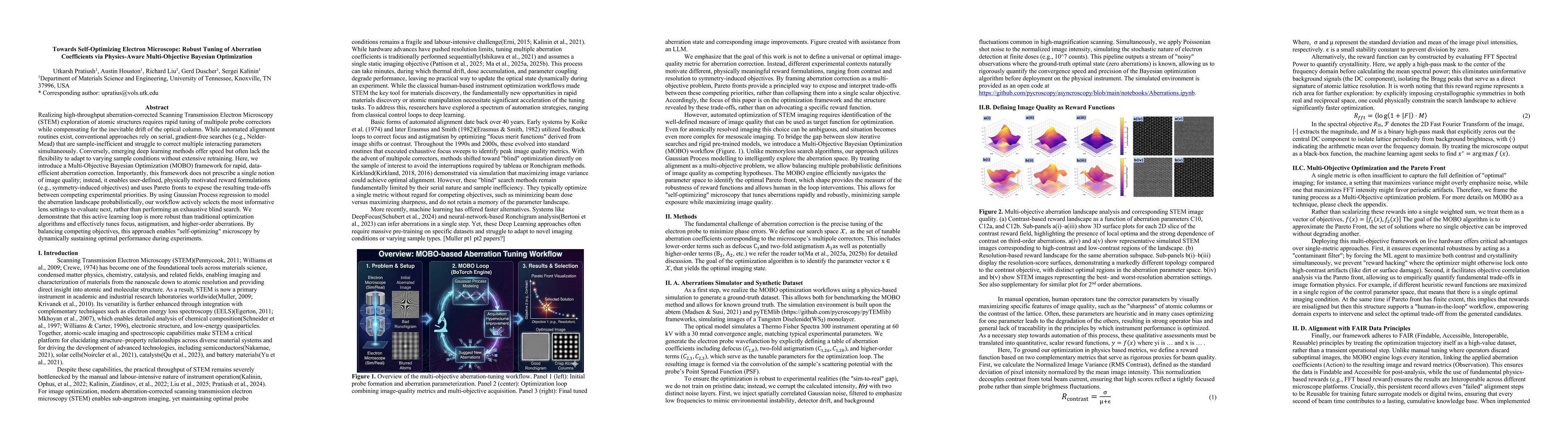 Thumbnail for Towards Self-Optimizing Electron Microscope: Robust Tuning of Aberration Coefficients via Physics-Aware Multi-Objective Bayesian Optimization