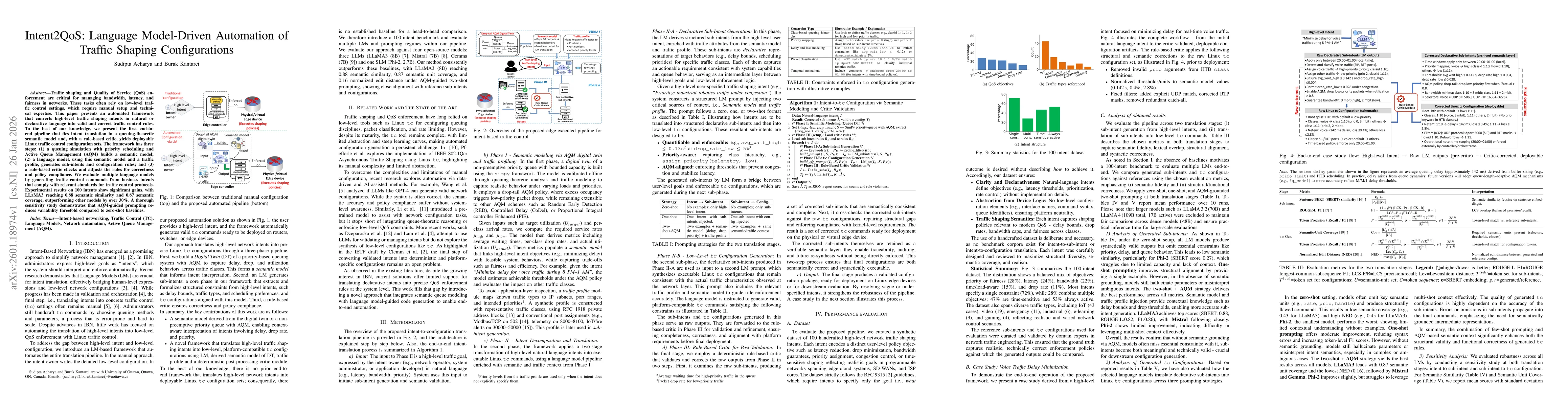 Thumbnail for Intent2QoS: Language Model-Driven Automation of Traffic Shaping Configurations