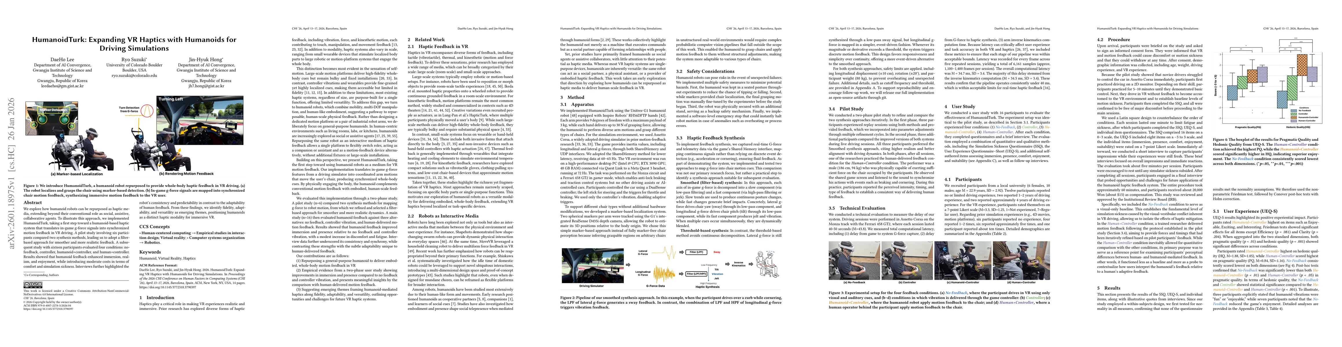 Thumbnail for HumanoidTurk: Expanding VR Haptics with Humanoids for Driving Simulations