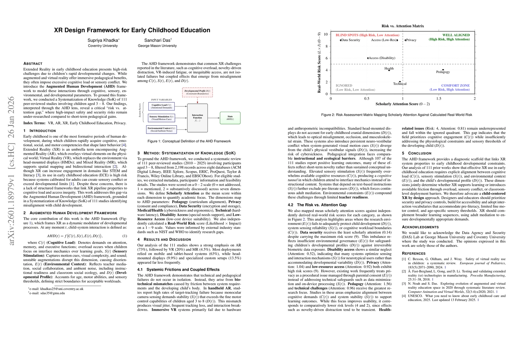 Thumbnail for XR Design Framework for Early Childhood Education