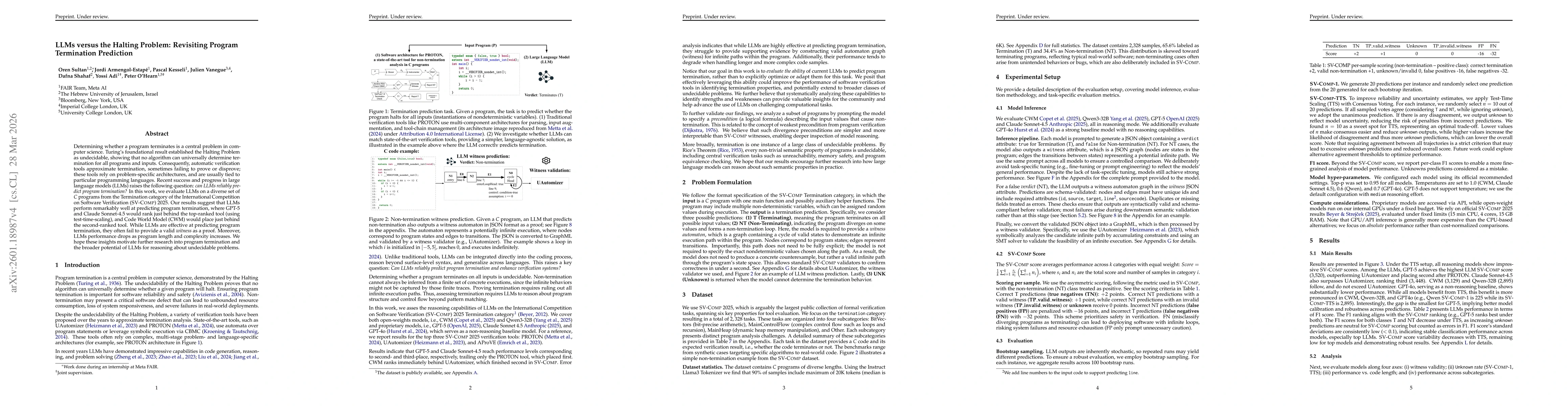 Thumbnail for LLMs versus the Halting Problem: Revisiting Program Termination Prediction