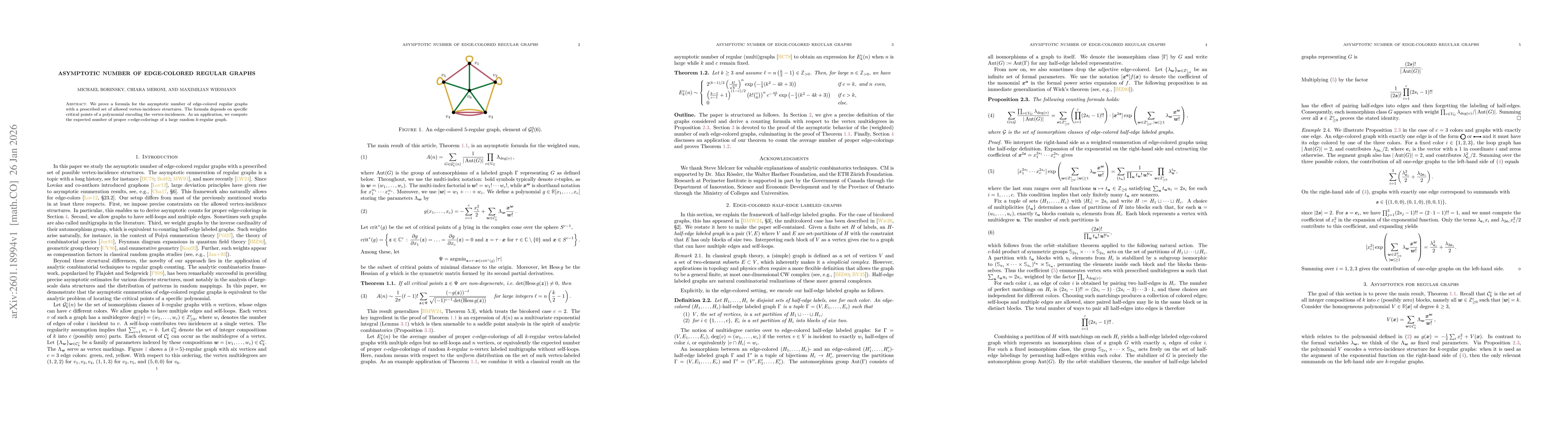 Thumbnail for Asymptotic number of edge-colored regular graphs