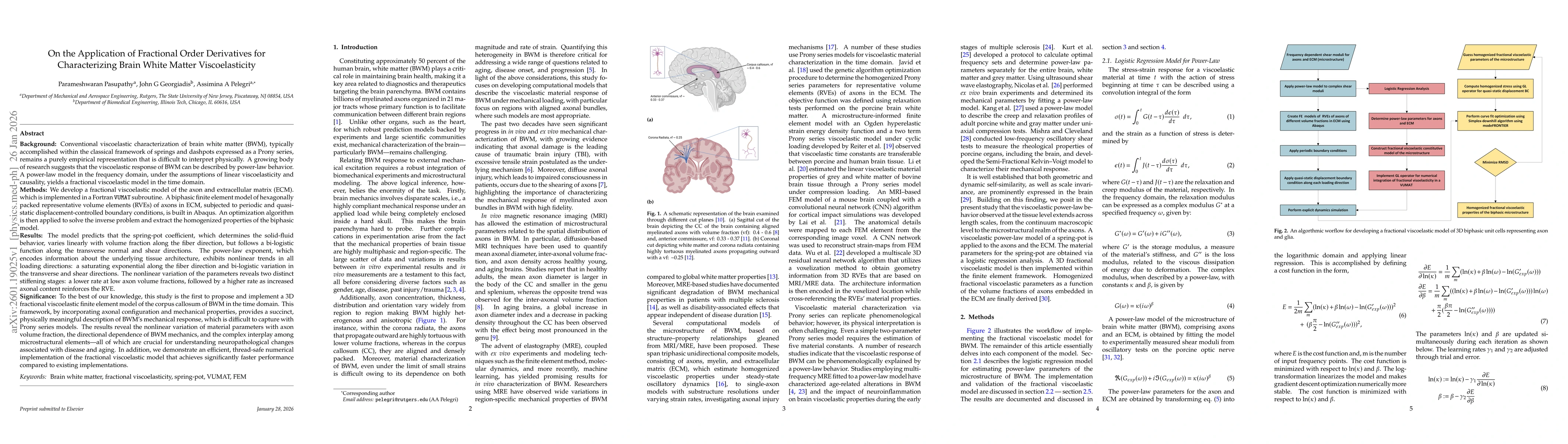 Thumbnail for On the Application of Fractional Order Derivatives for Characterizing Brain White Matter Viscoelasticity