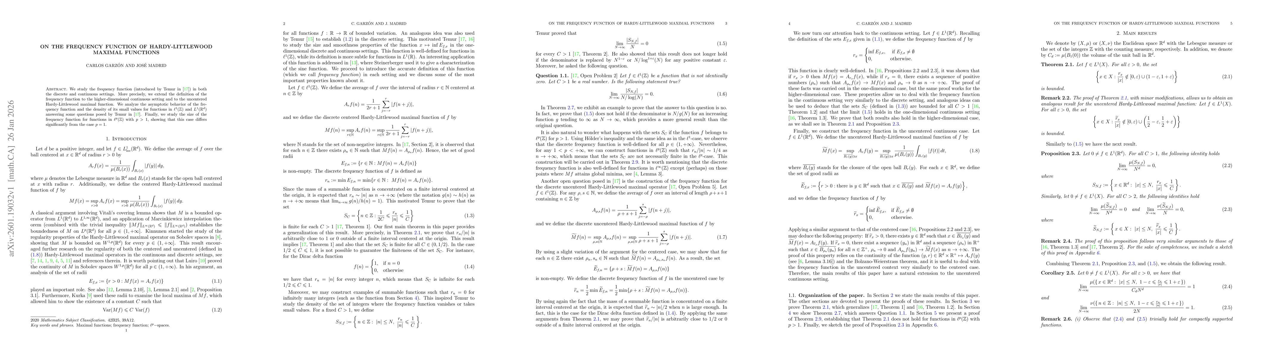 Thumbnail for On the frequency function of Hardy-Littlewood maximal functions