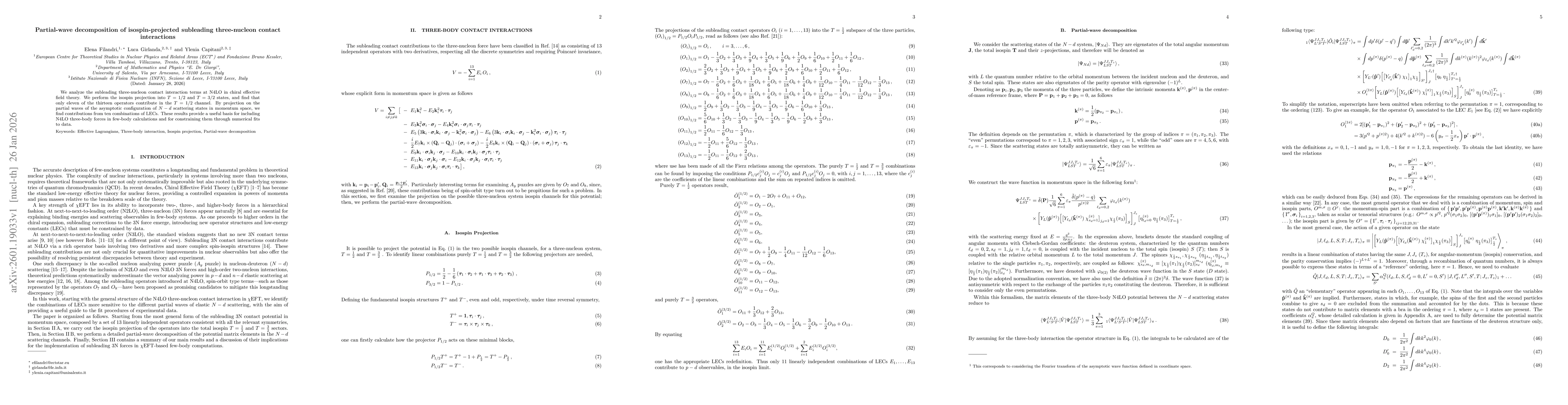 Thumbnail for Partial-wave decomposition of isospin-projected subleading three-nucleon contact interactions