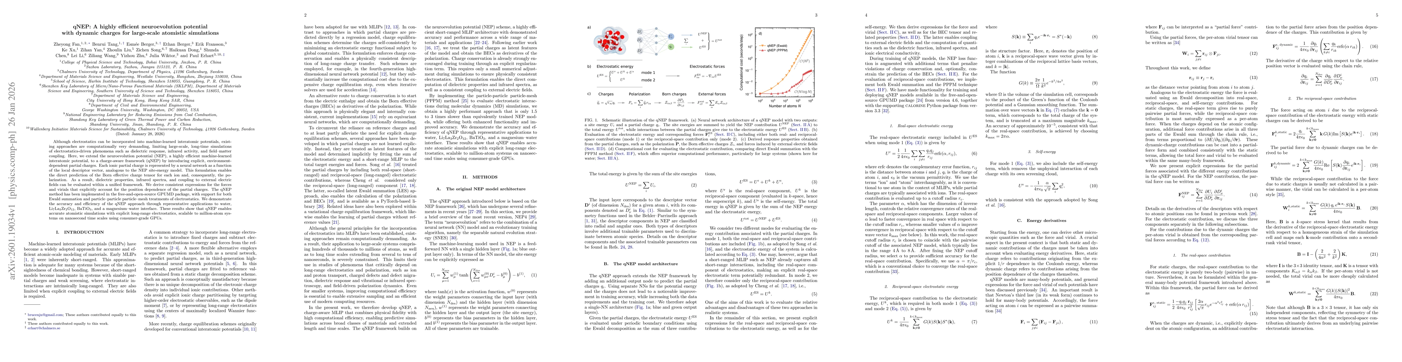 Thumbnail for qNEP: A highly efficient neuroevolution potential with dynamic charges for large-scale atomistic simulations