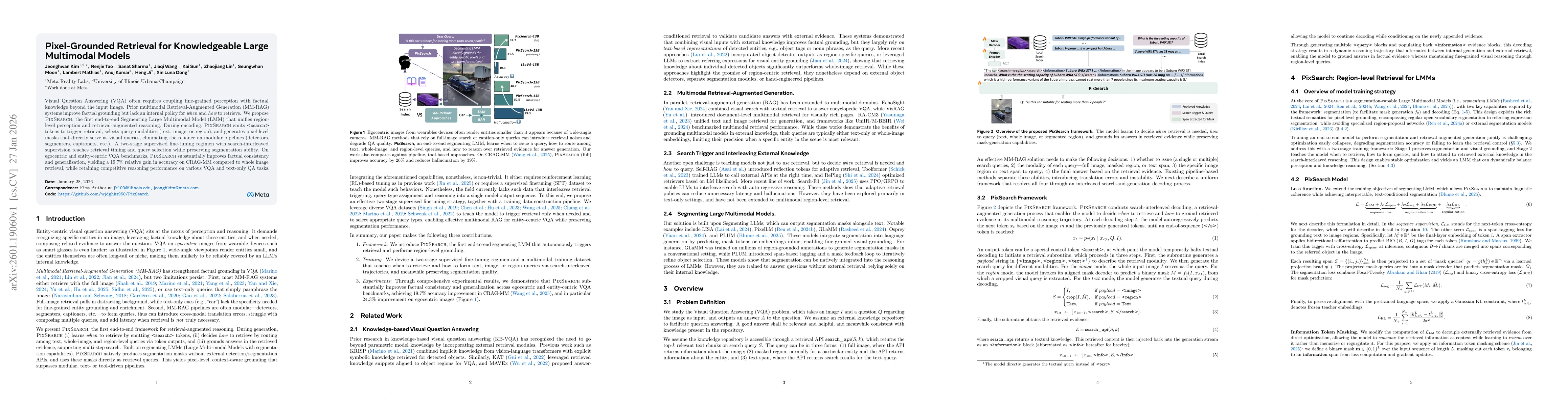 Thumbnail for Pixel-Grounded Retrieval for Knowledgeable Large Multimodal Models