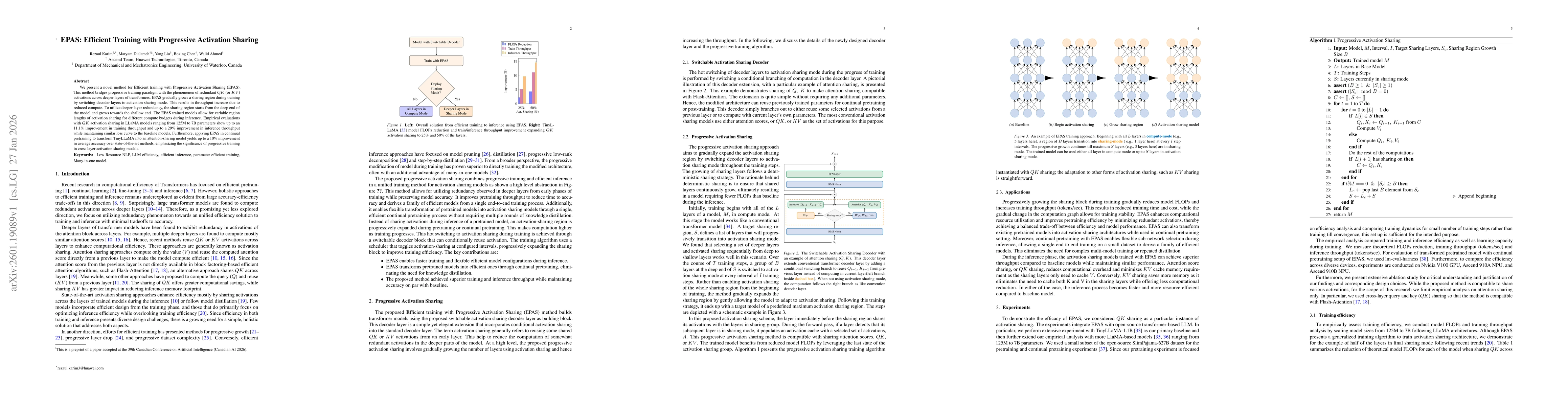 Thumbnail for EPAS: Efficient Training with Progressive Activation Sharing