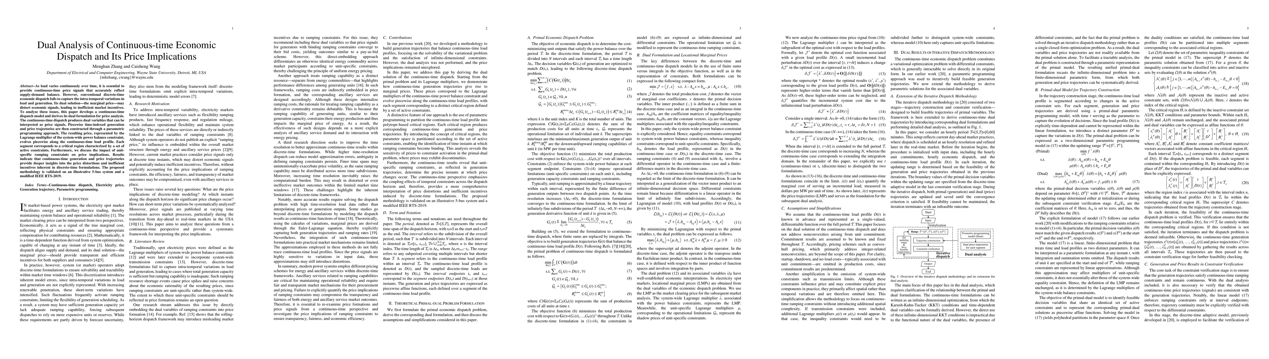 Thumbnail for Dual Analysis of Continuous-time Economic Dispatch and Its Price Implications