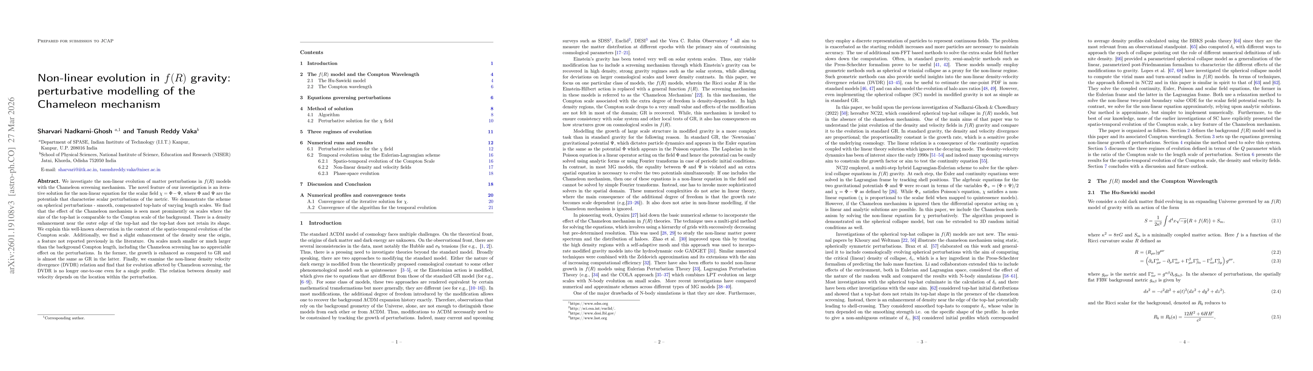 Thumbnail for Non-linear evolution in $f(R)$ gravity: iterative modelling of the Chameleon mechanism