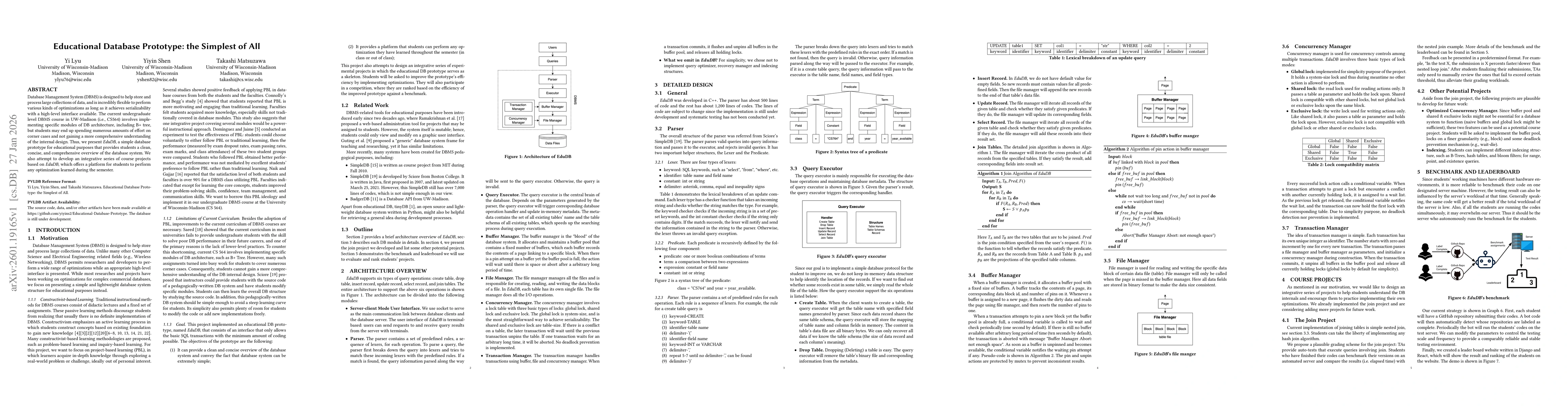 Thumbnail for Educational Database Prototype: the Simplest of All