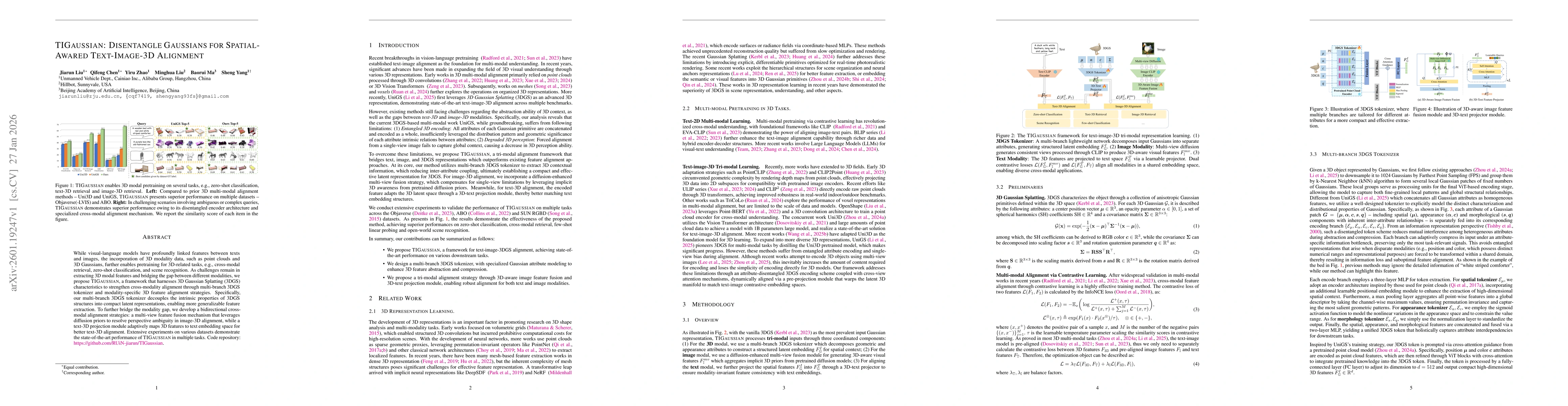 Thumbnail for TIGaussian: Disentangle Gaussians for Spatial-Awared Text-Image-3D Alignment