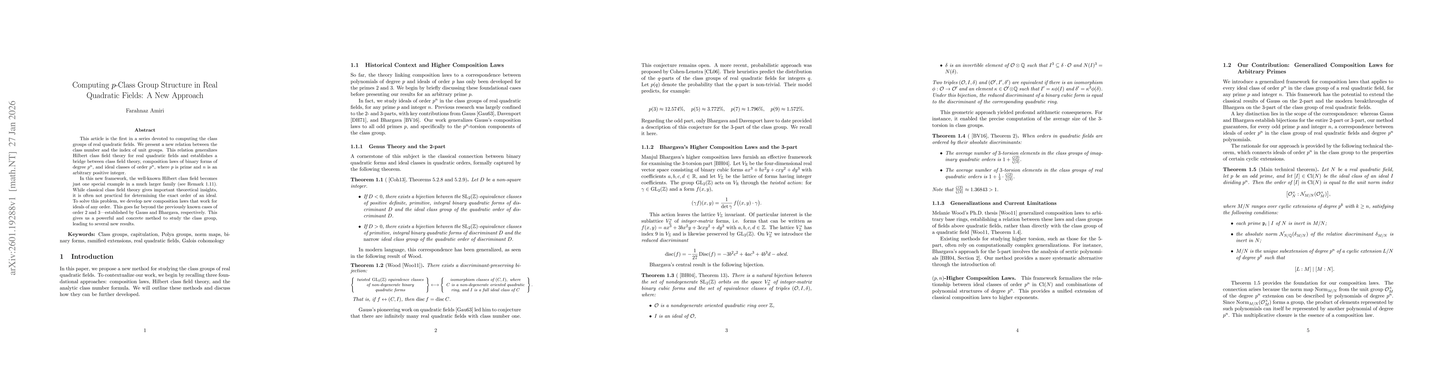 Thumbnail for Computing $p$-Class Group Structure in Real Quadratic Fields: A New Approach