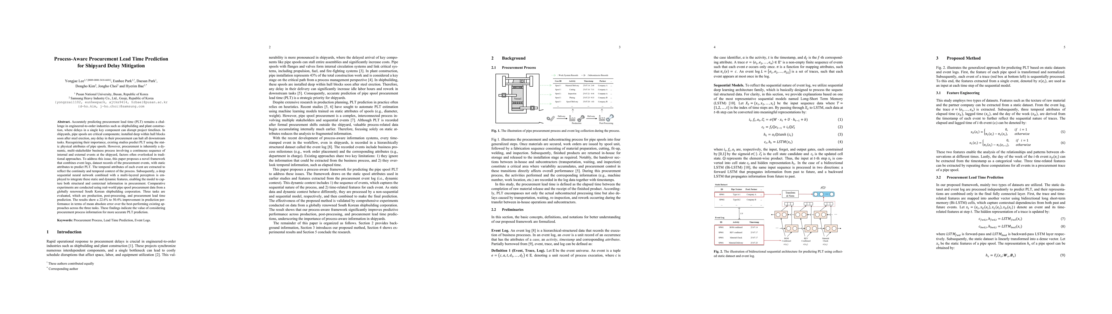 Thumbnail for Process-Aware Procurement Lead Time Prediction for Shipyard Delay Mitigation
