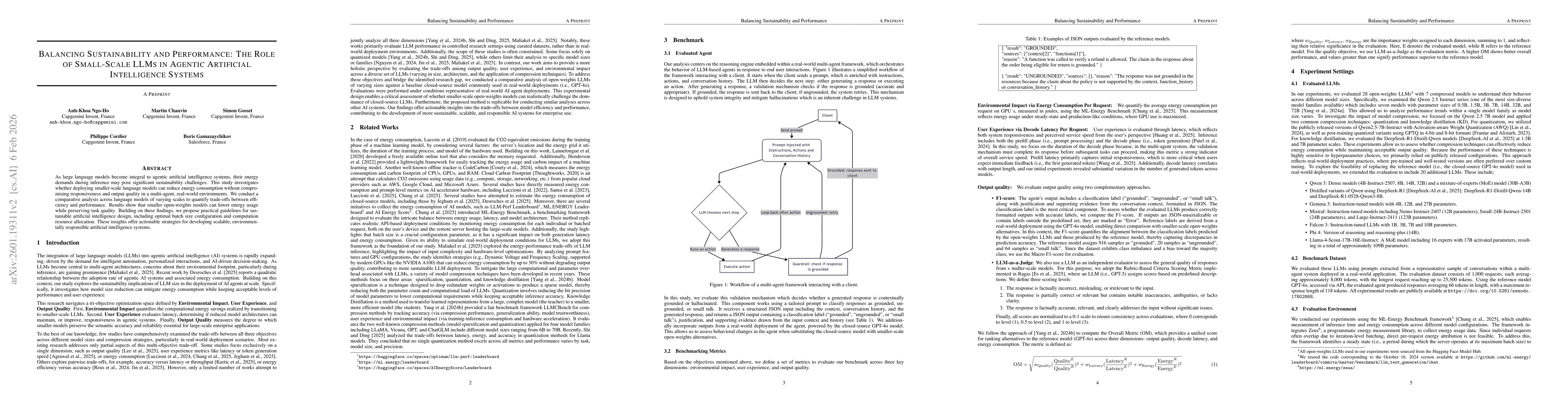 Thumbnail for Balancing Sustainability And Performance: The Role Of Small-Scale Llms In Agentic Artificial Intelligence Systems