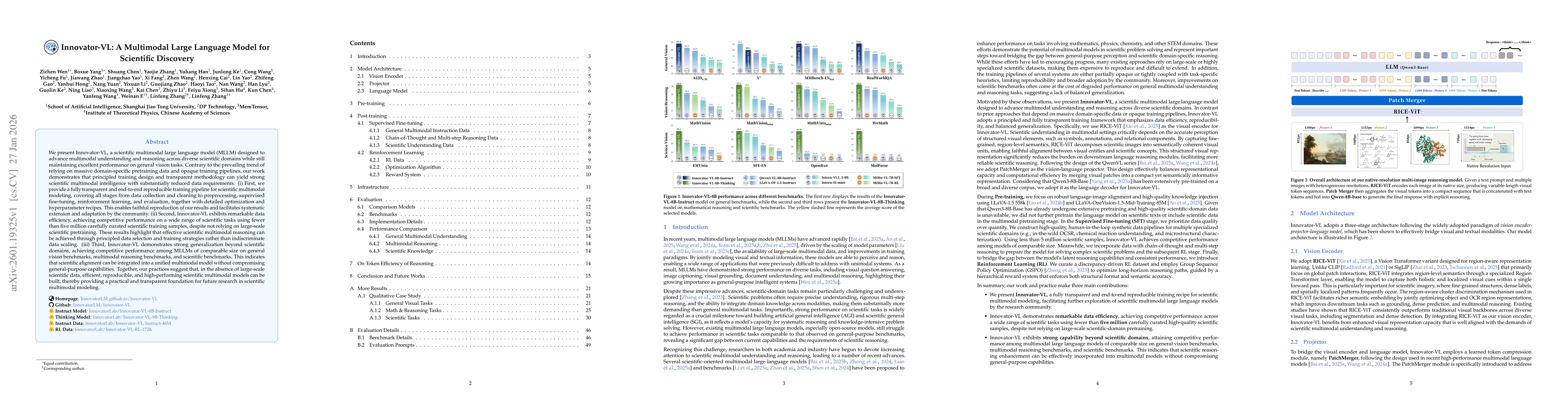 Thumbnail for Innovator-VL: A Multimodal Large Language Model for Scientific Discovery