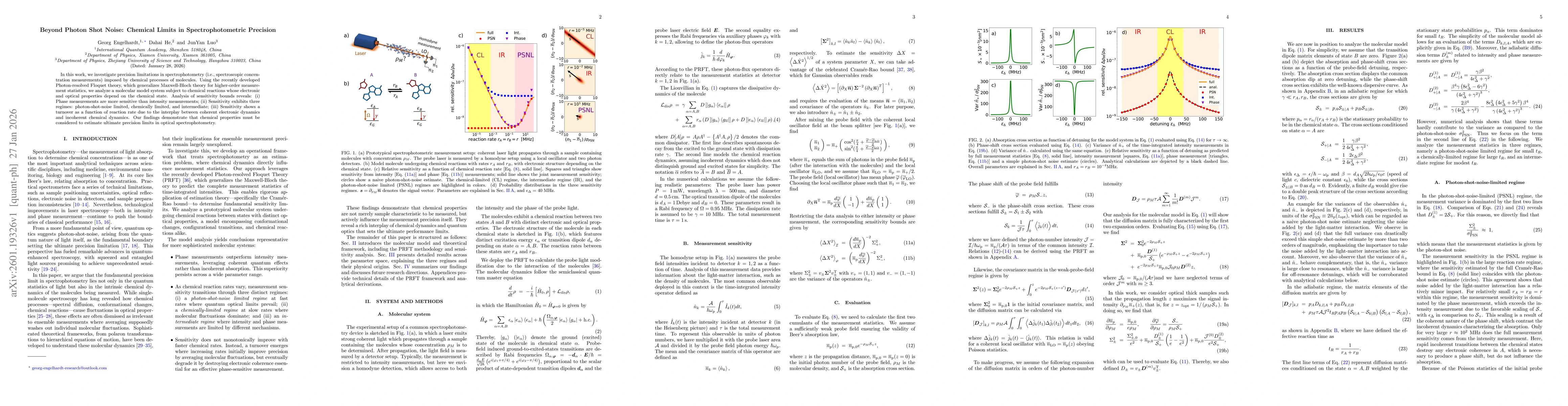 Thumbnail for Beyond Photon Shot Noise: Chemical Limits in Spectrophotometric Precision