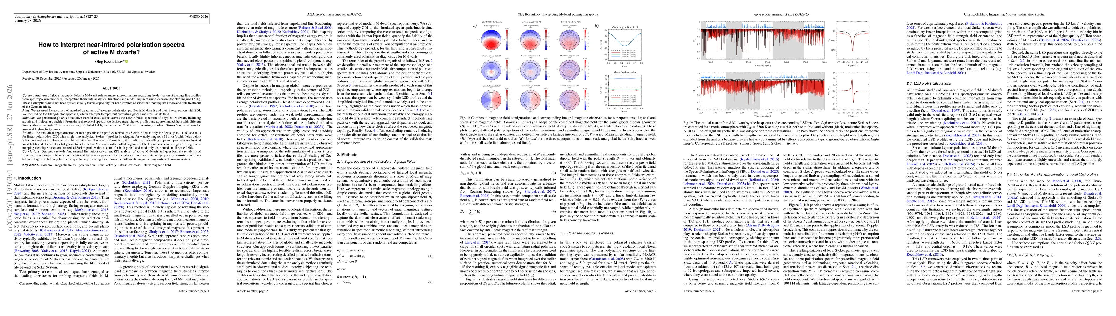 Thumbnail for How to interpret near-infrared polarisation spectra of active M dwarfs?