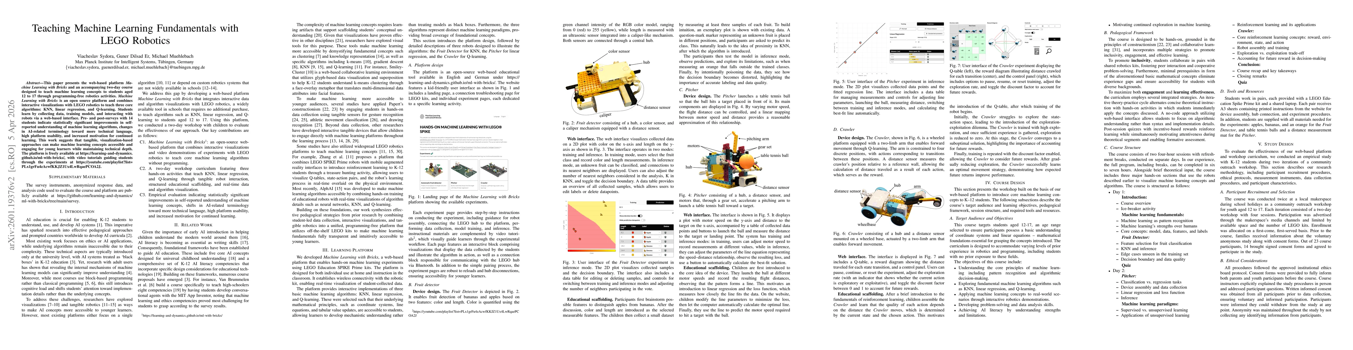 Thumbnail for Teaching Machine Learning Fundamentals with LEGO Robotics