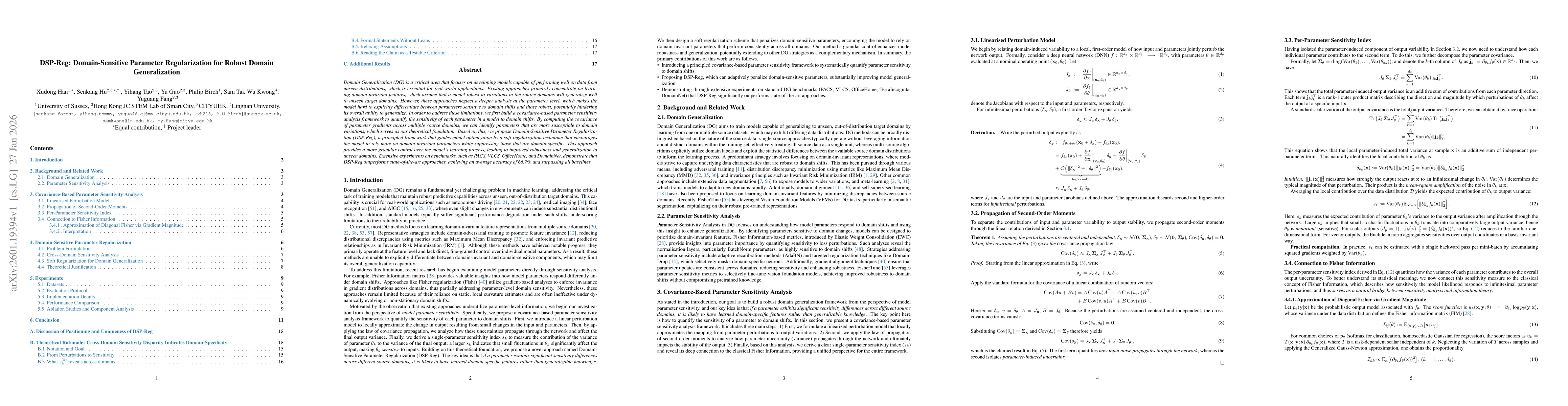 Thumbnail for DSP-Reg: Domain-Sensitive Parameter Regularization for Robust Domain Generalization