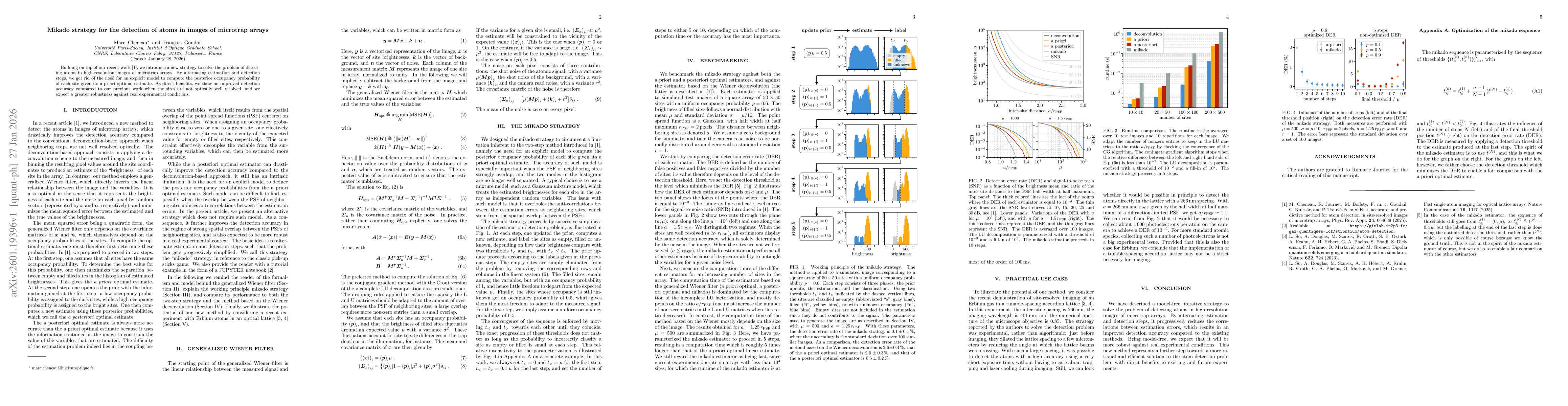 Thumbnail for Mikado strategy for the detection of atoms in images of microtrap arrays