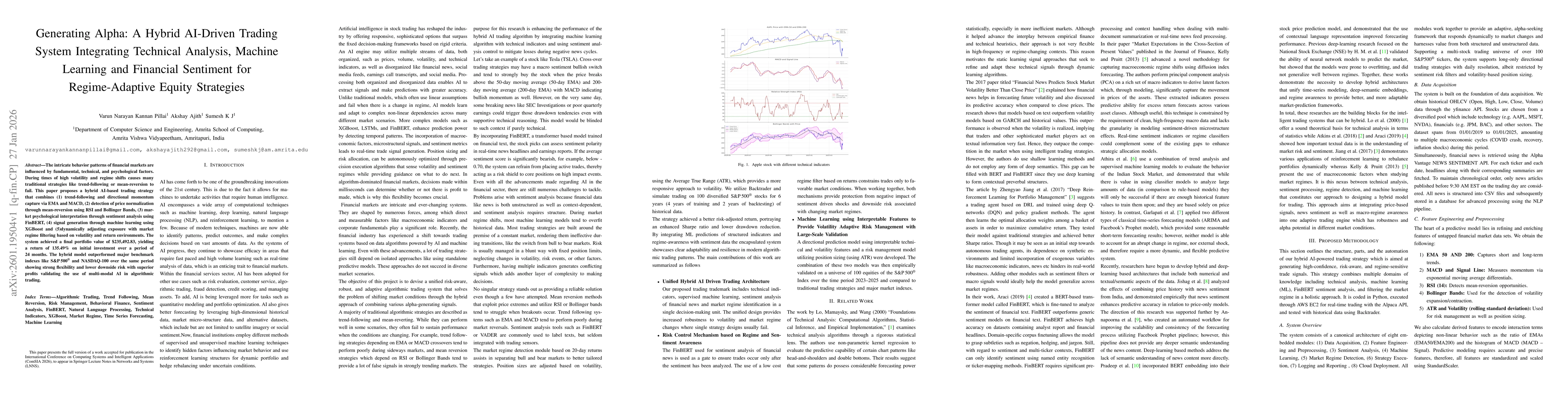 Thumbnail for Generating Alpha: A Hybrid AI-Driven Trading System Integrating Technical Analysis, Machine Learning and Financial Sentiment for Regime-Adaptive Equity Strategies
