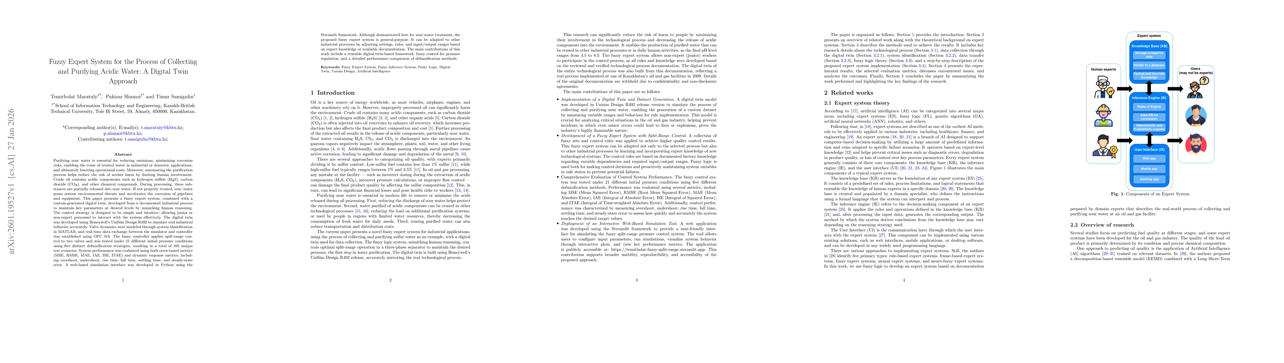 Thumbnail for Fuzzy expert system for the process of collecting and purifying acidic water: a digital twin approach