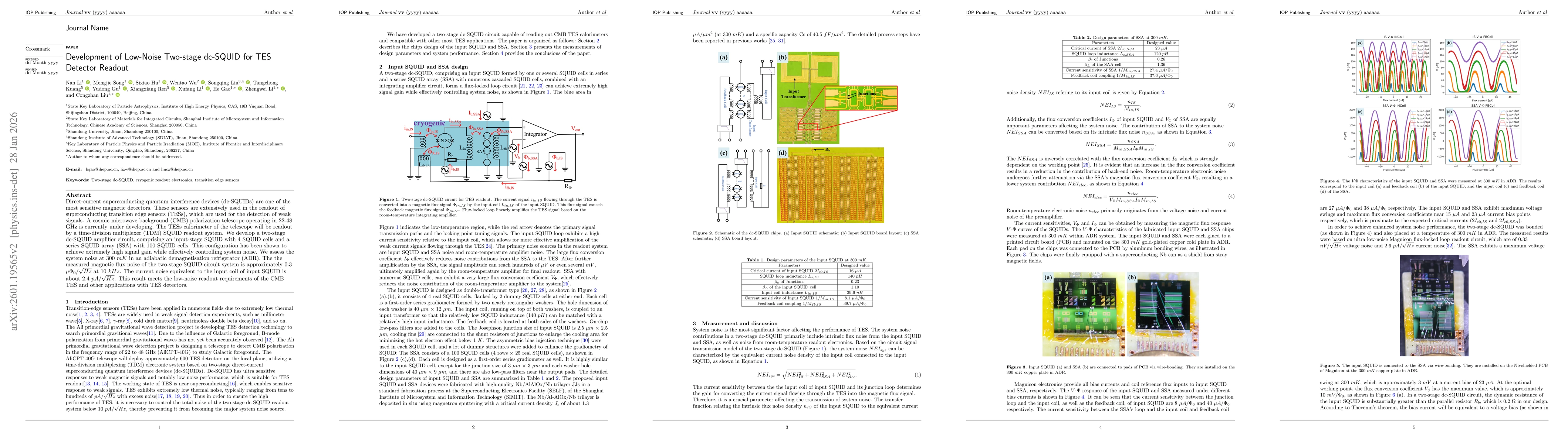 Thumbnail for Development of Low-Noise Two-stage dc-SQUID for TES Detector Readout