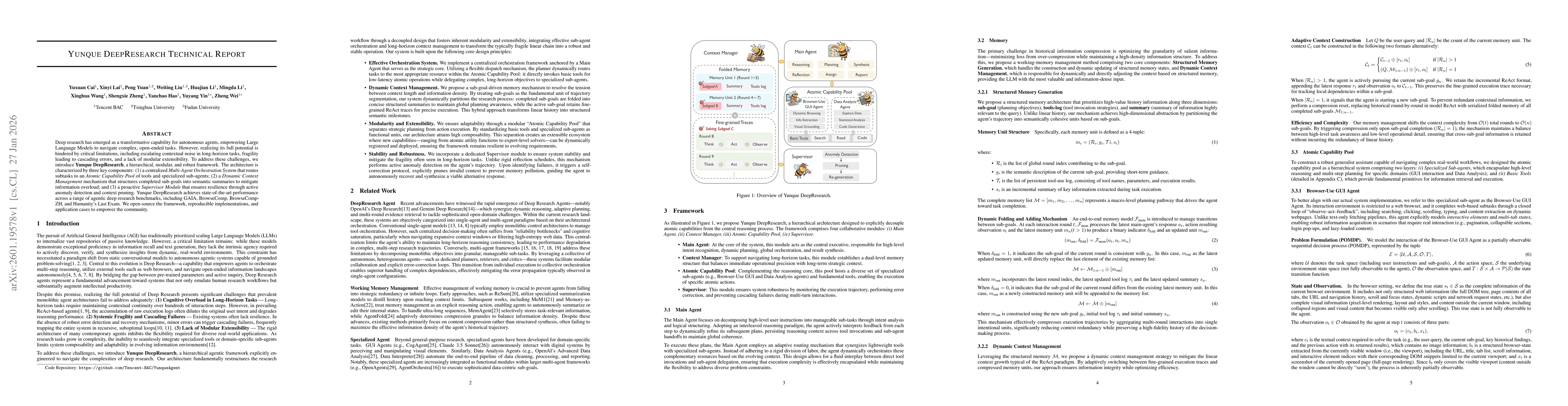Thumbnail for Yunque DeepResearch Technical Report