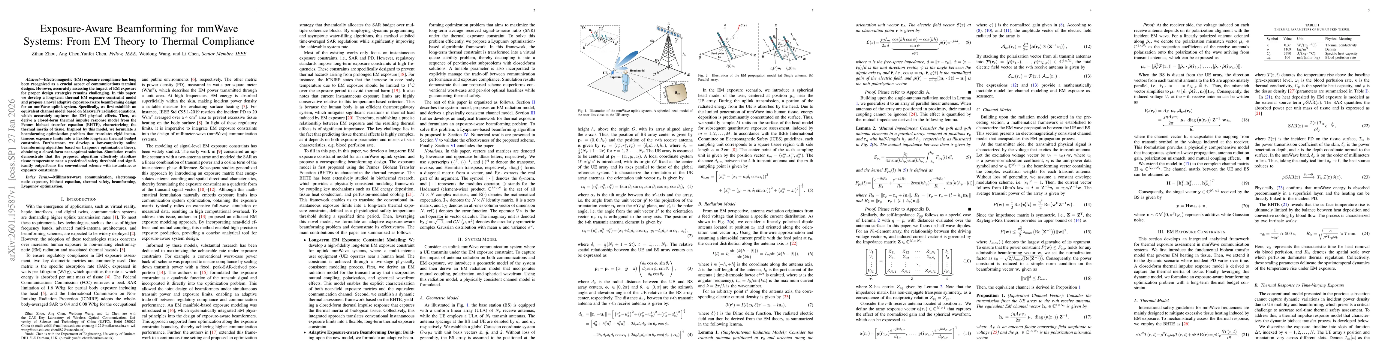 Thumbnail for Exposure-Aware Beamforming for mmWave Systems: From EM Theory to Thermal Compliance