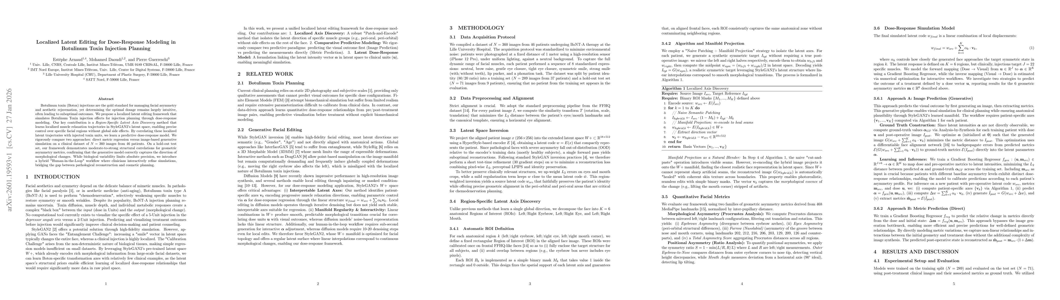 Thumbnail for Localized Latent Editing for Dose-Response Modeling in Botulinum Toxin Injection Planning
