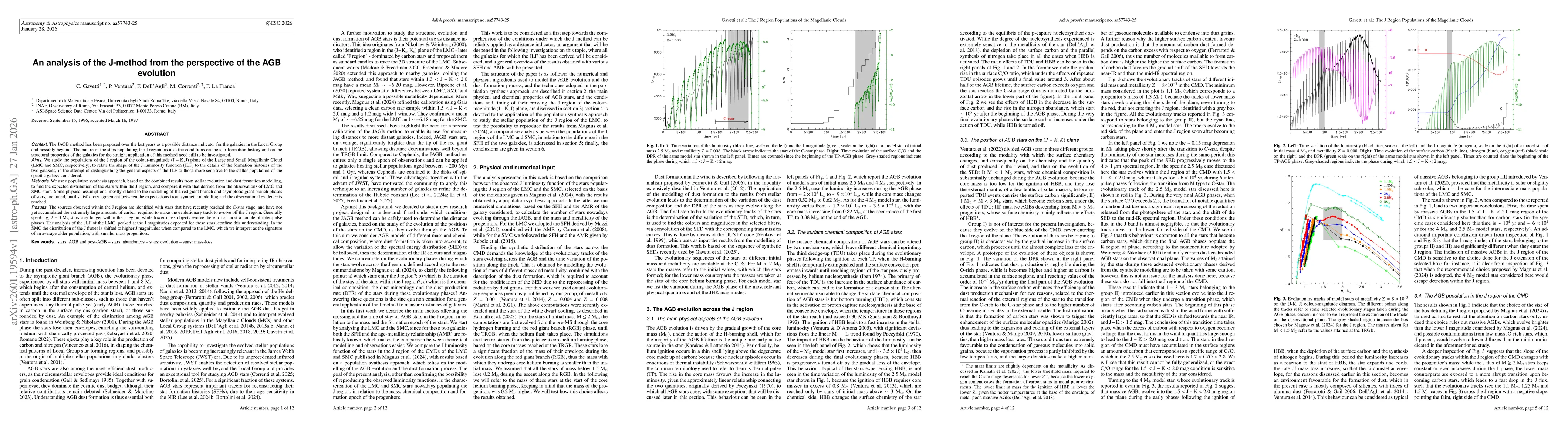 Thumbnail for An analysis of the J-method from the perspective of the AGB evolution