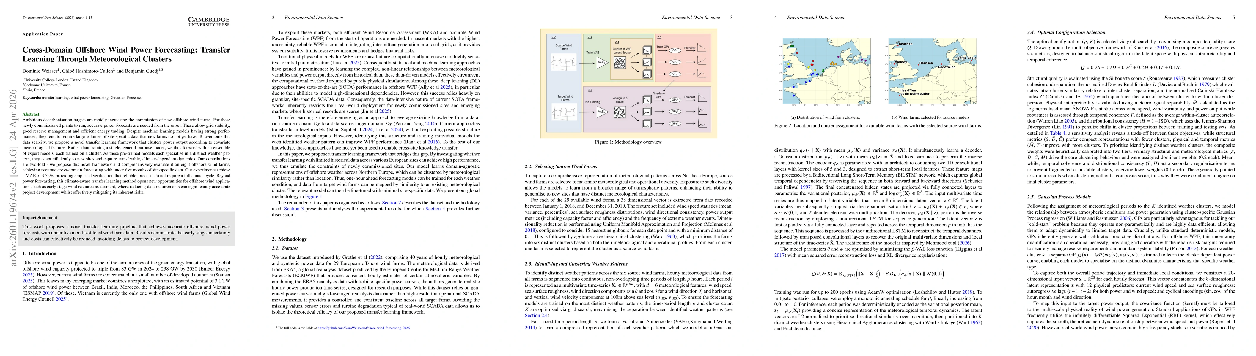 Thumbnail for Cross-Domain Offshore Wind Power Forecasting: Transfer Learning Through Meteorological Clusters