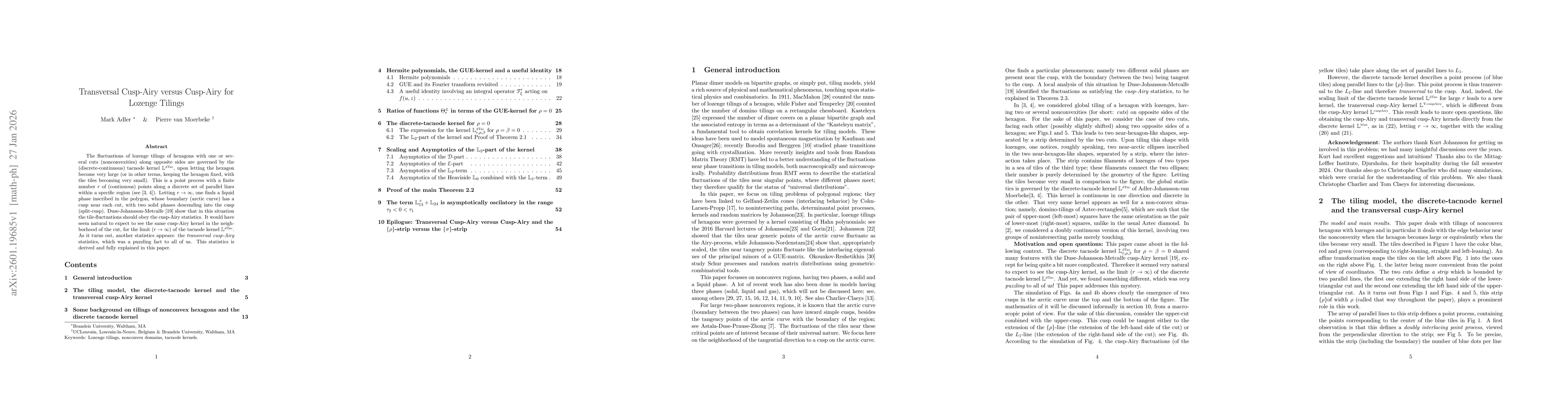 Thumbnail for Transversal Cusp-Airy versus Cusp-Airy for Lozenge Tilings