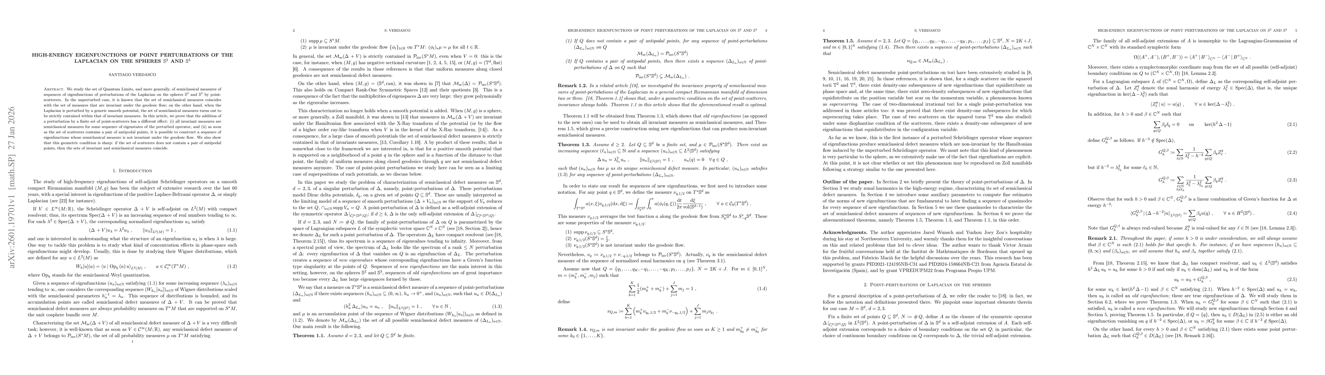 Thumbnail for High-energy eigenfunctions of point perturbations of the Laplacian on the spheres $\mathbb{S}^{2}$ and $\mathbb{S}^{3}$