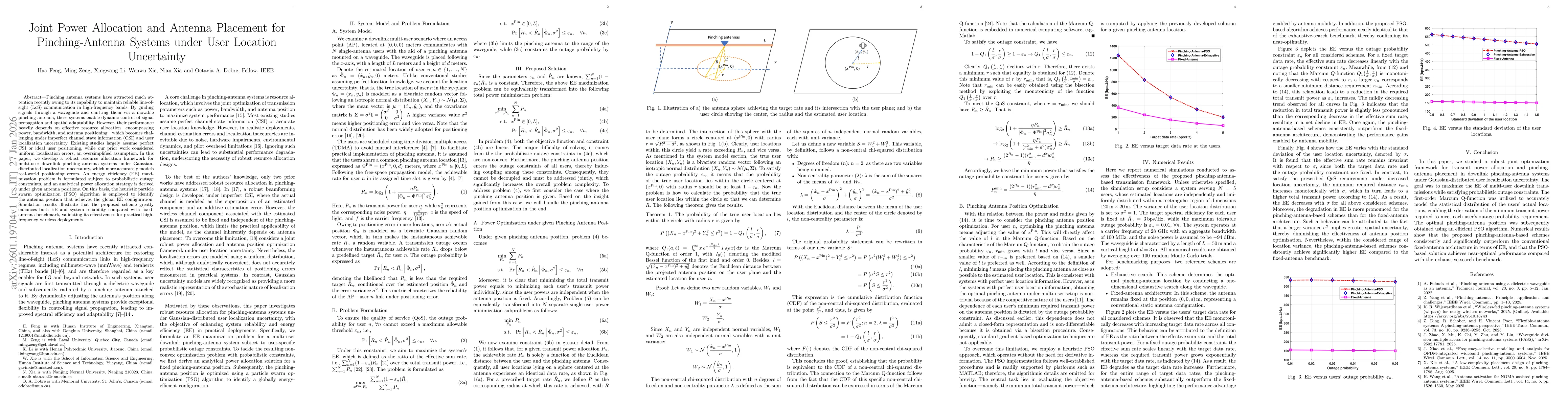 Thumbnail for Joint Power Allocation and Antenna Placement for Pinching-Antenna Systems under User Location Uncertainty