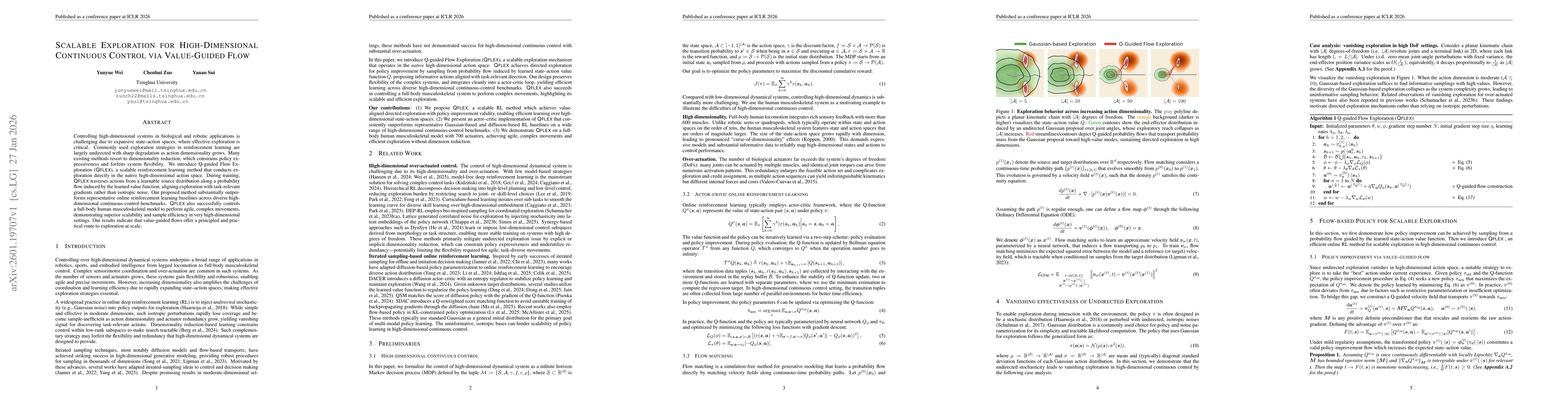 Thumbnail for Scalable Exploration for High-Dimensional Continuous Control via Value-Guided Flow