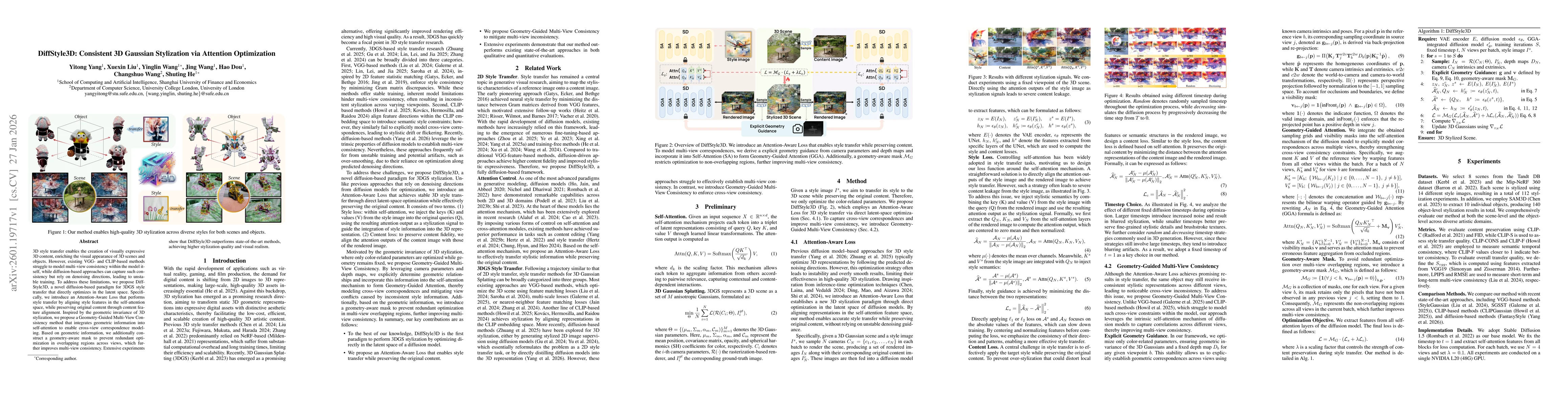 Thumbnail for DiffStyle3D: Consistent 3D Gaussian Stylization via Attention Optimization