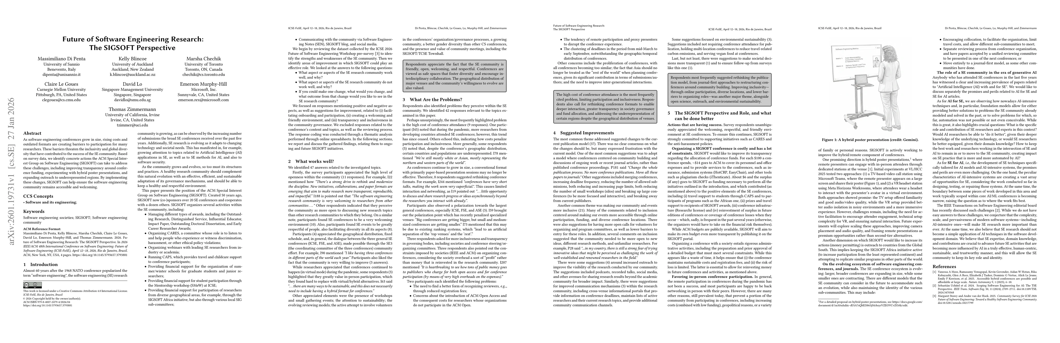 Thumbnail for Future of Software Engineering Research: The SIGSOFT Perspective