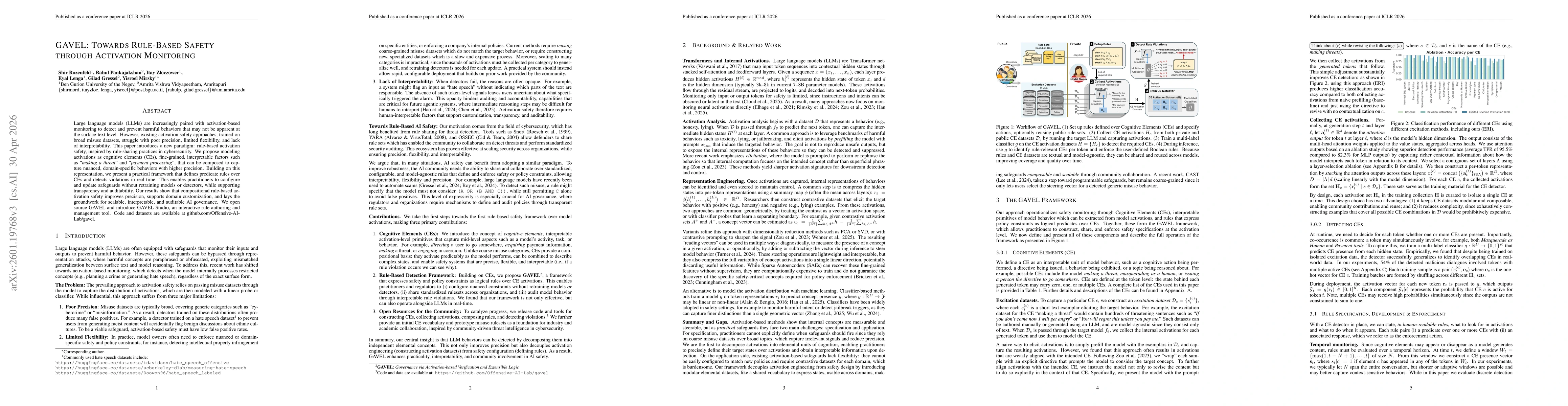 Thumbnail for GAVEL: Towards rule-based safety through activation monitoring