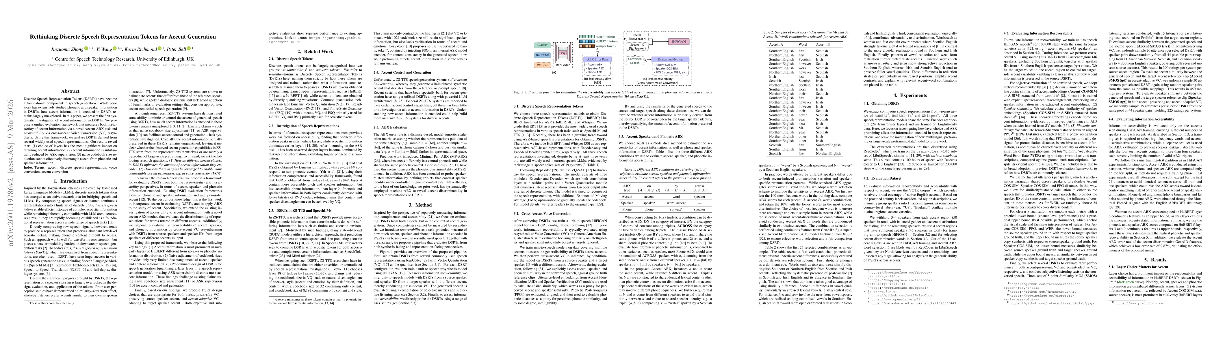 Thumbnail for Rethinking Discrete Speech Representation Tokens for Accent Generation