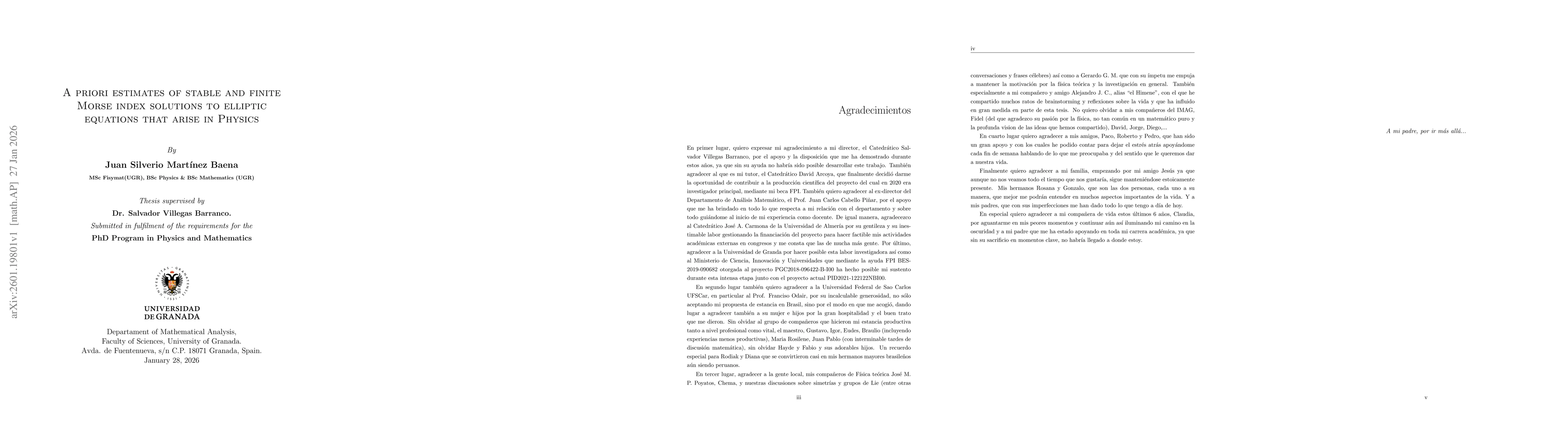 Thumbnail for A priori estimates of stable and finite Morse index solutions to elliptic equations that arise in Physics
