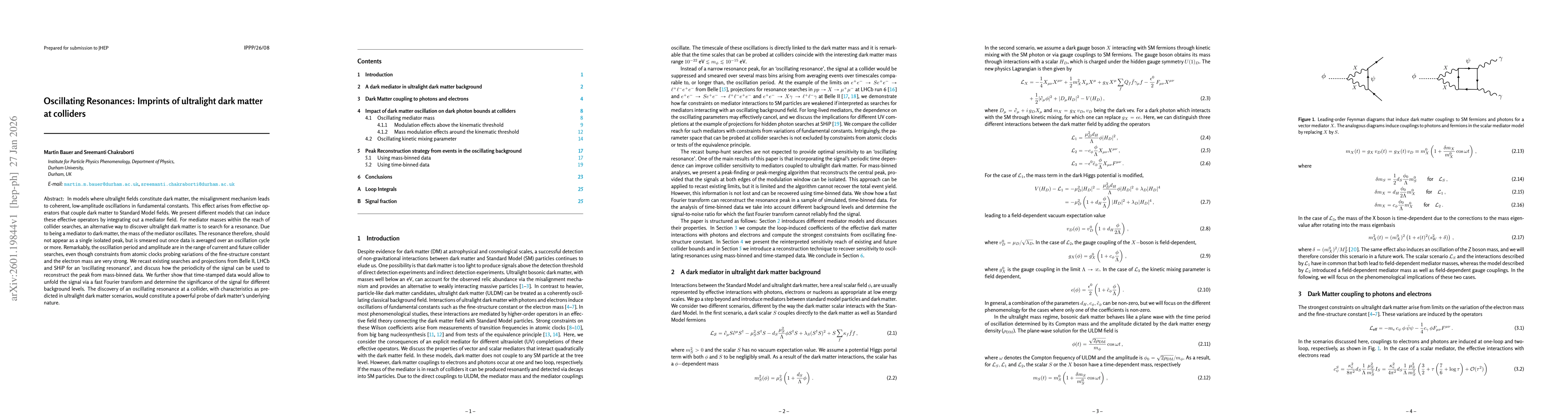 Thumbnail for Oscillating Resonances: Imprints of ultralight dark matter at colliders