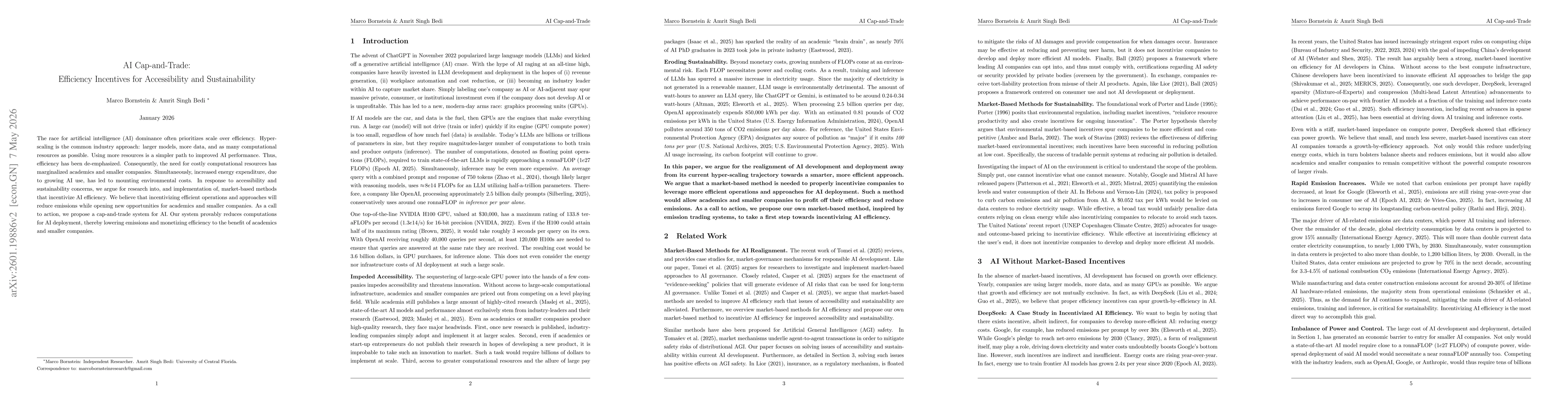 Thumbnail for AI Cap-and-Trade: Efficiency Incentives for Accessibility and Sustainability