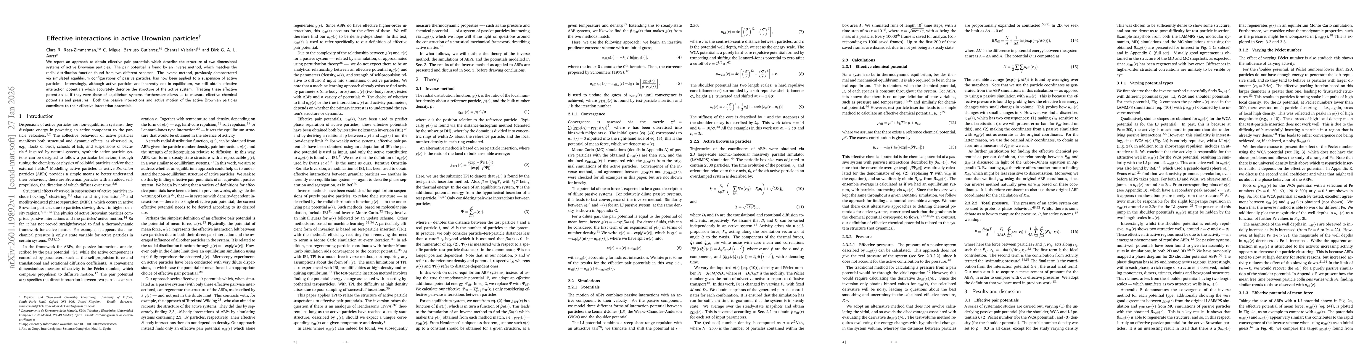 Thumbnail for Effective interactions in active Brownian particles