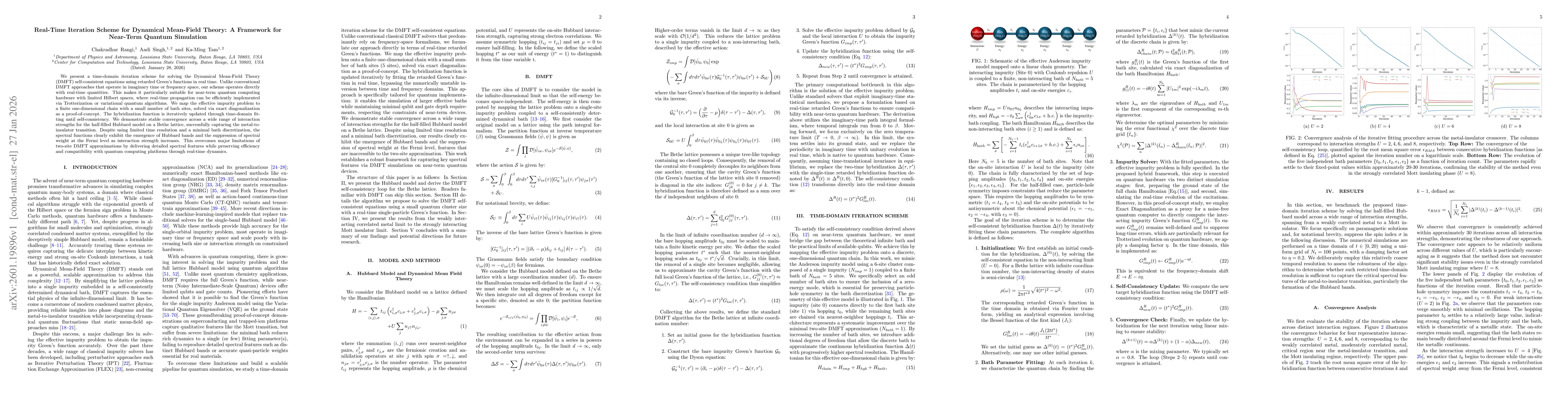 Thumbnail for Real-Time Iteration Scheme for Dynamical Mean-Field Theory: A Framework for Near-Term Quantum Simulation