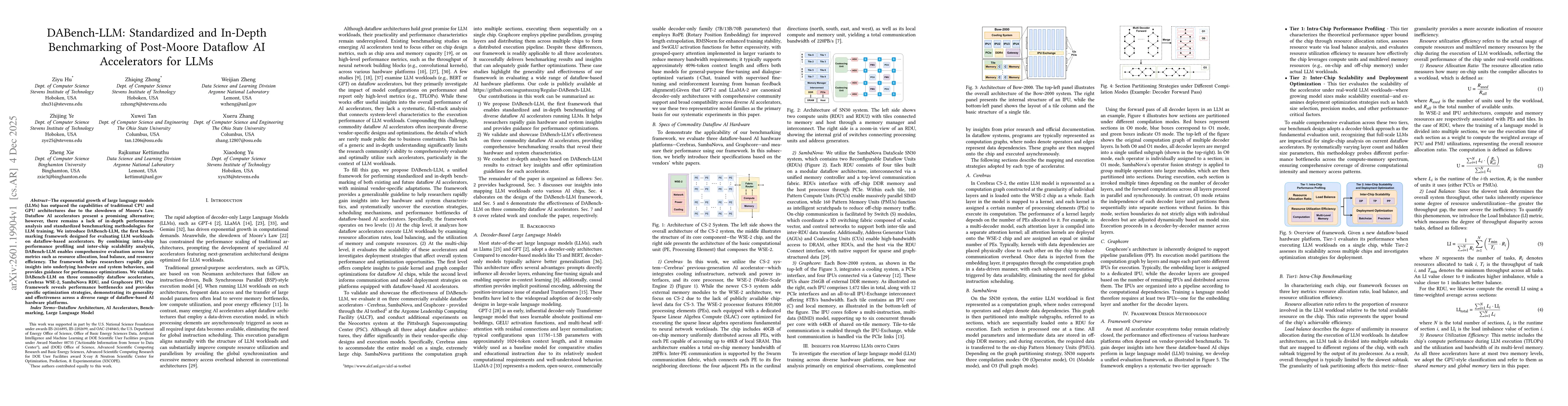 Thumbnail for DABench-LLM: Standardized and In-Depth Benchmarking of Post-Moore Dataflow AI Accelerators for LLMs
