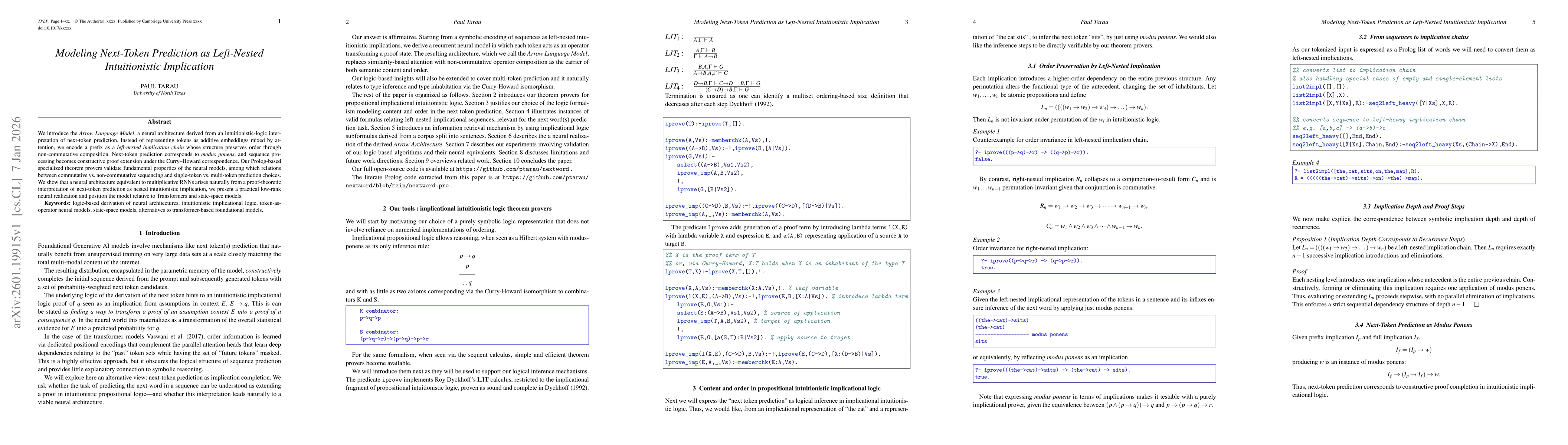 Thumbnail for Modeling Next-Token Prediction as Left-Nested Intuitionistic Implication